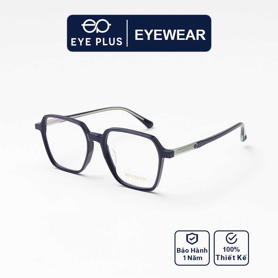 Gọng kính mắt nam nữ thời trang EYE PLUS mắt vuông to Reeman-2024
