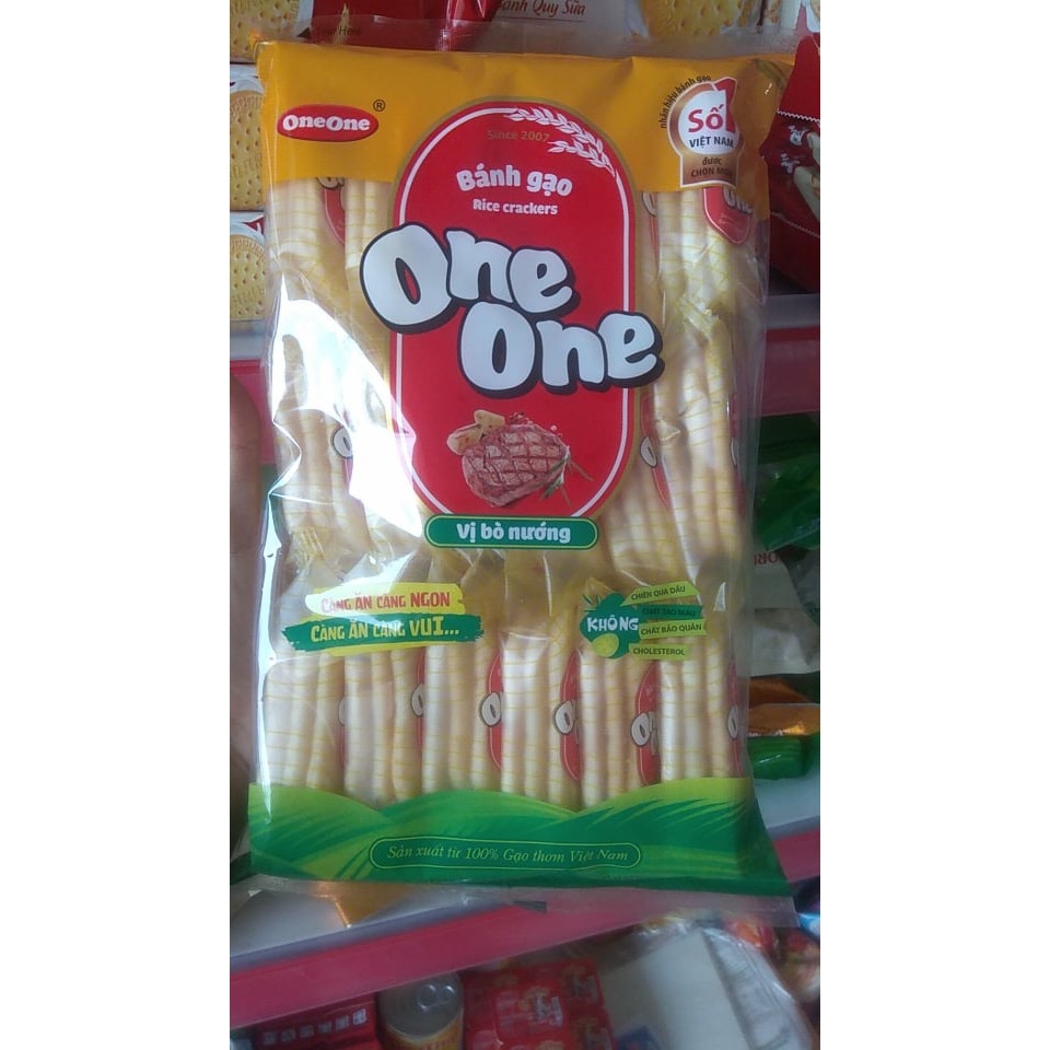 Bánh gạo mặn One One vị bò nướng 150g