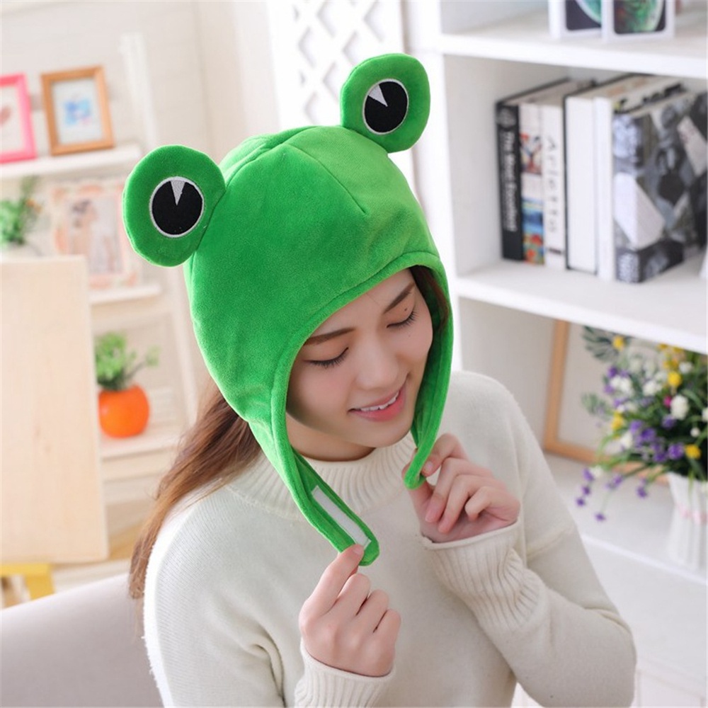 Mũ trùm đầu giữ ấm thiết kế tai thỏ hoạt hình dễ thương cho nữ
