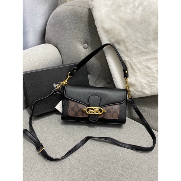 TÚI ĐEO CHÉO VÀ ĐEO VAI NỮ C0ACH SIZE 25 CÓ 2 DÂY ĐEO KHOÁ CÀI FULLBOX