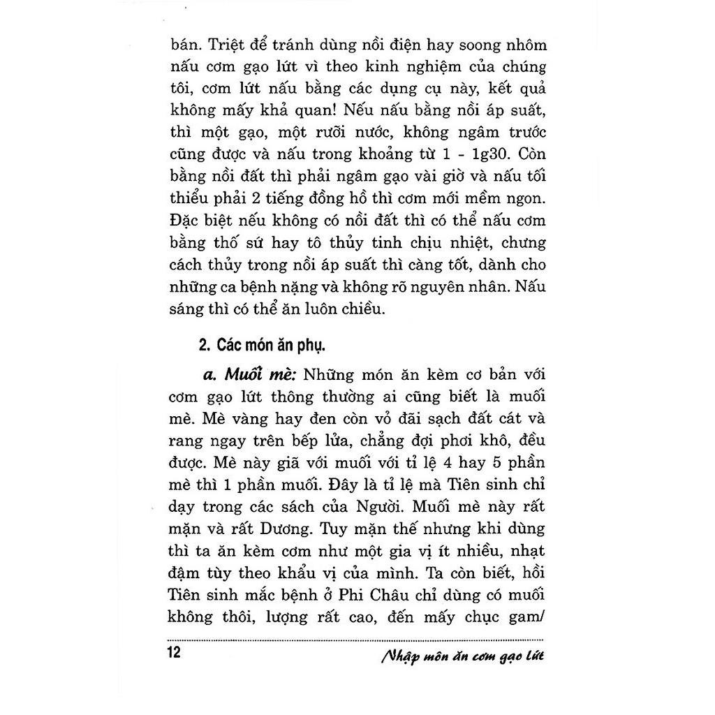 Sách Nhập Môn Ăn Cơm Gạo Lứt Theo Phương Pháp Ohsawa