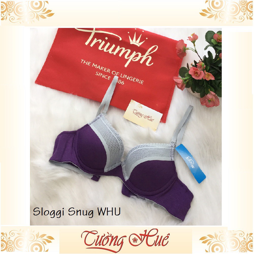 SALE SALE SALE - Áo lót nữ Triumph Sloggi Snug WHU nền trơn phối ren.