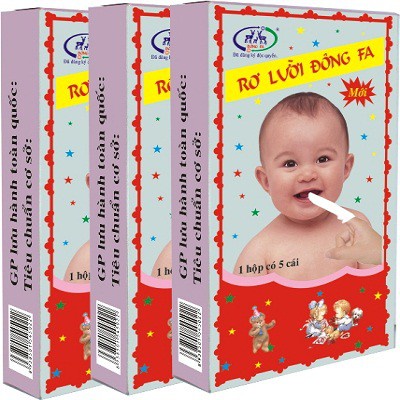 5 hộp rơ lưỡi Đông Fa cho bé sơ sinh, 5 cái/ 1 hộp -B18