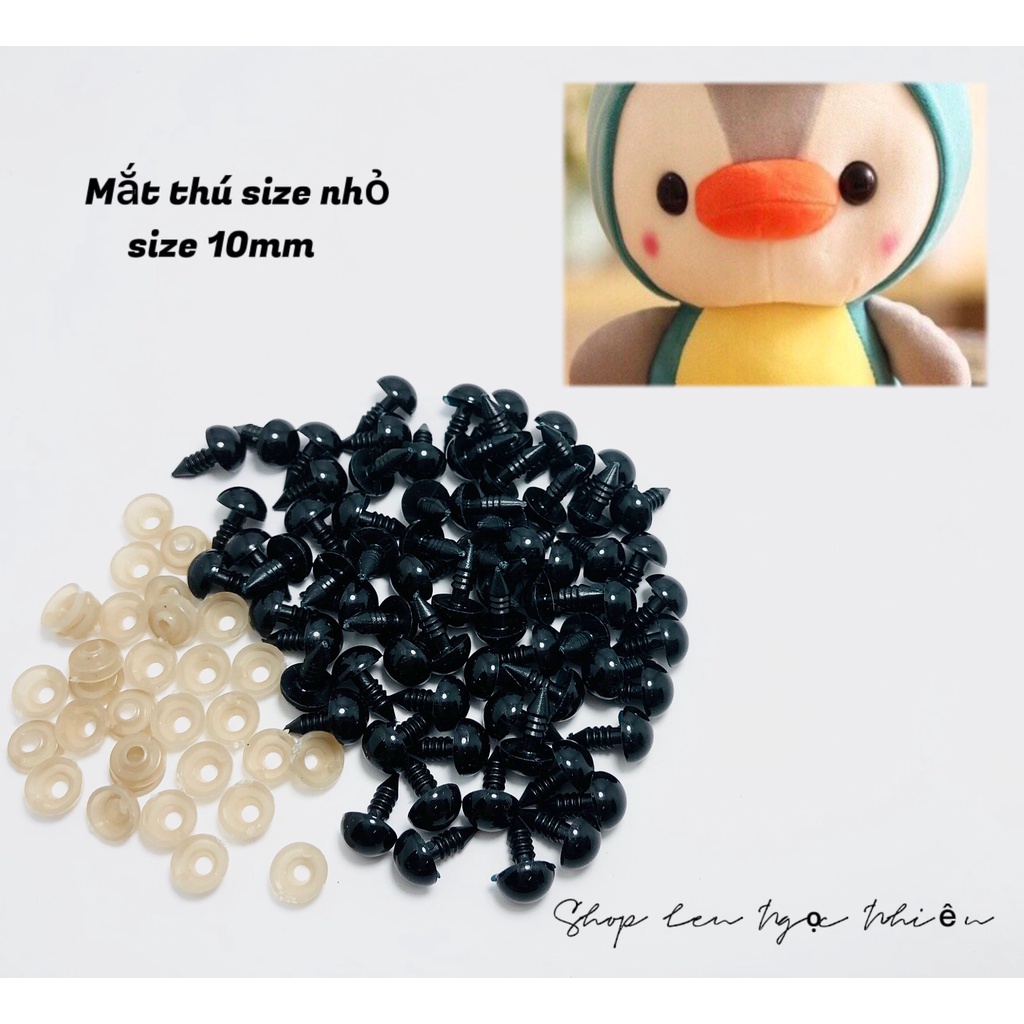 Mắt Thú Vặn Nhiều Size Có Kèm Chốt - 1 Đôi