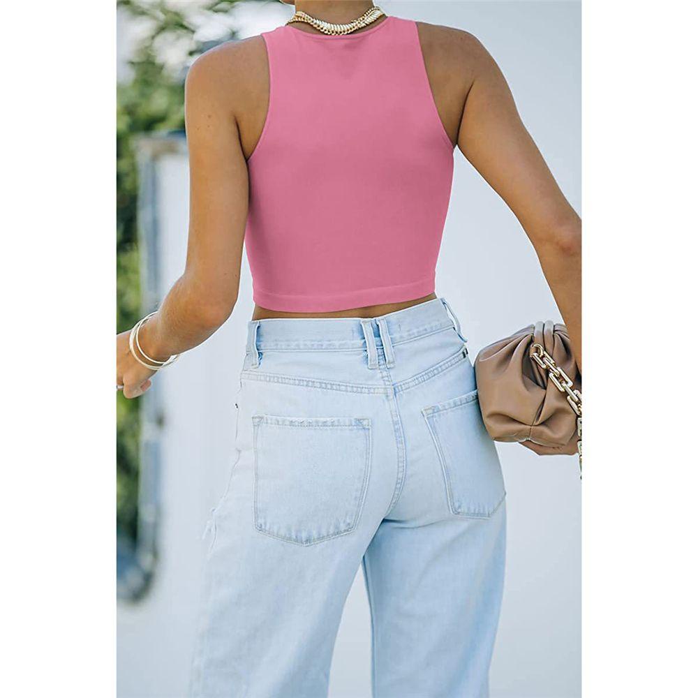 OSIER1 Áo Croptop Cổ Cao Hở Vai GợI CảM Cho Nữ