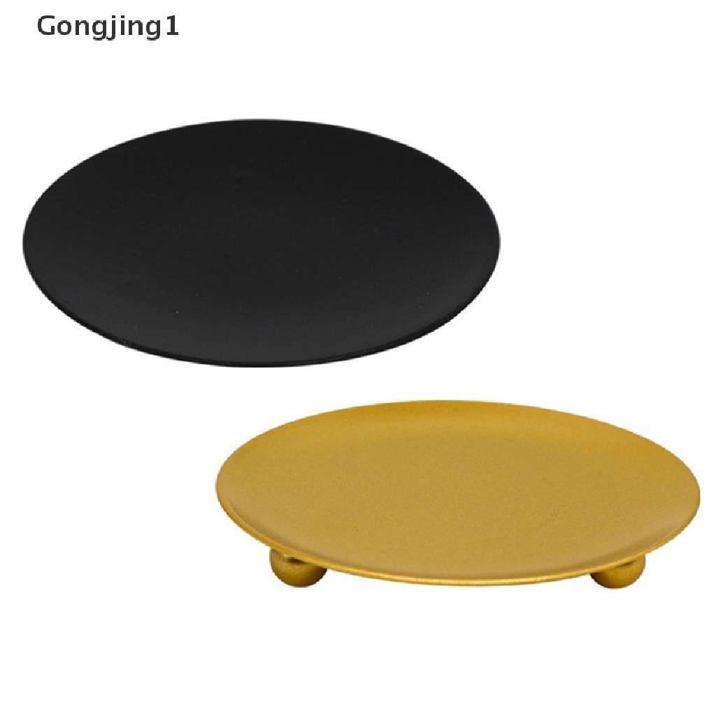 1 khay đựng nến thơm bằng kim loại mạ màu dùng cho tiệc cưới