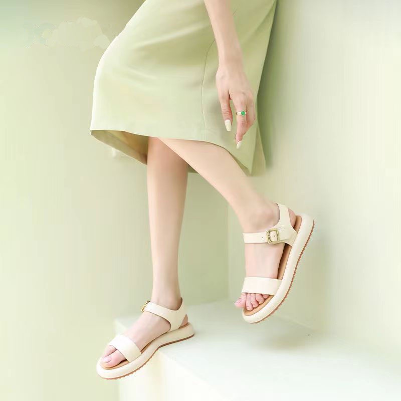Xăng đan Hở Ngón Đế Bằng Thời Trang Đi Biển Cho Nữ