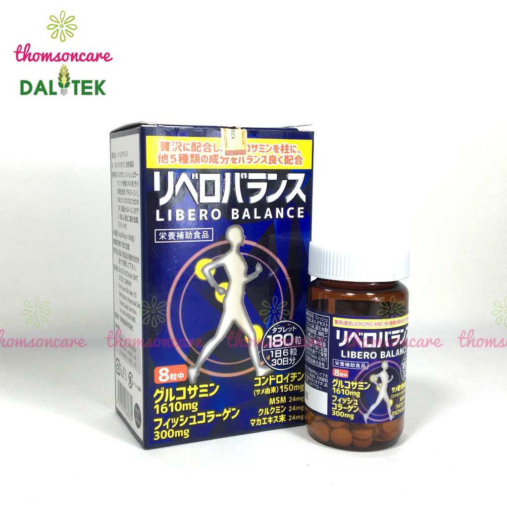 Viên dưỡng khớp từ Nhật Bản Libero Balance, bổ khớp từ sụn cá mập, glucosamin và collagen tái tạo sụn khớp