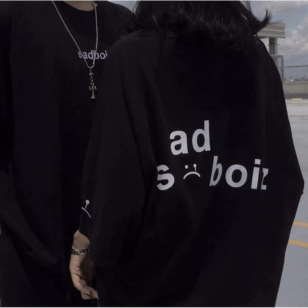Áo Thun Nam Nữ Form Rộng Unisex - Kiểu áo sad boiz form rộng tay lỡ- CARINA
