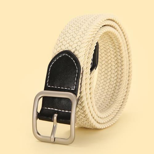 Thắt Lưng Vải Canvas Co Giãn Khóa Kim Loại Thời Trang Cho Nam Và Nữ