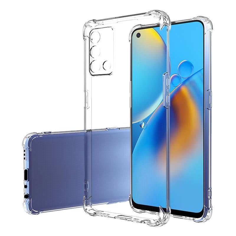 Ốp điện thoại trong suốt chống sốc cho OPPO A98 A78 A58 A77s A17 A17K A57 A76 A96 A77 A94 A95 A55 A16K A74 A54 A93 A73 A53 A33 A92 A72 A52 A91 A71 A12 A15 A15s A5s 5G 4G