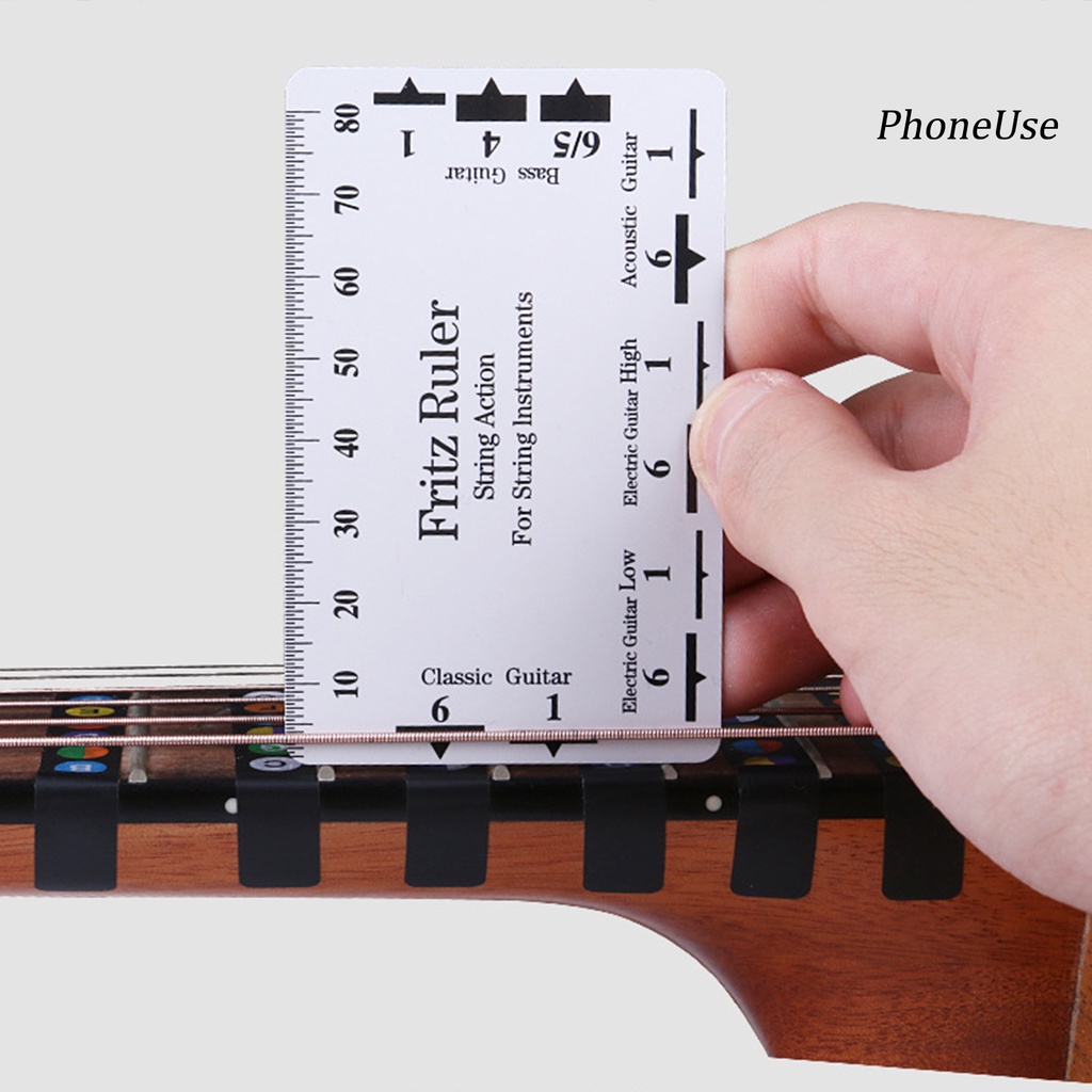 Thước Đo Dây Đàn Ghi Ta Bằng PVC Nhỏ Gọn Chính Xác