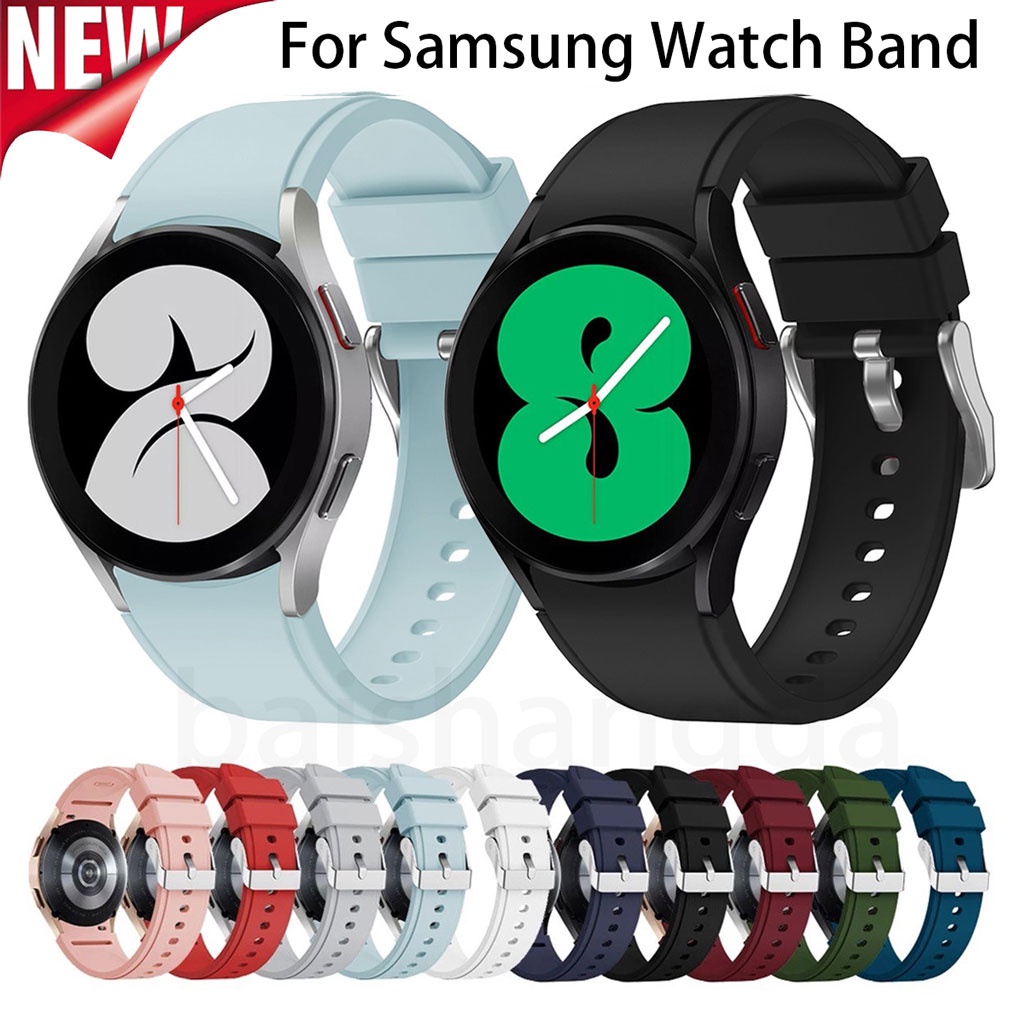 Dây đeo silicon chất lượng cao cho đồng hồ thông minh Samsung Galaxy Watch 4 40mm 42mm 44mm 46mm