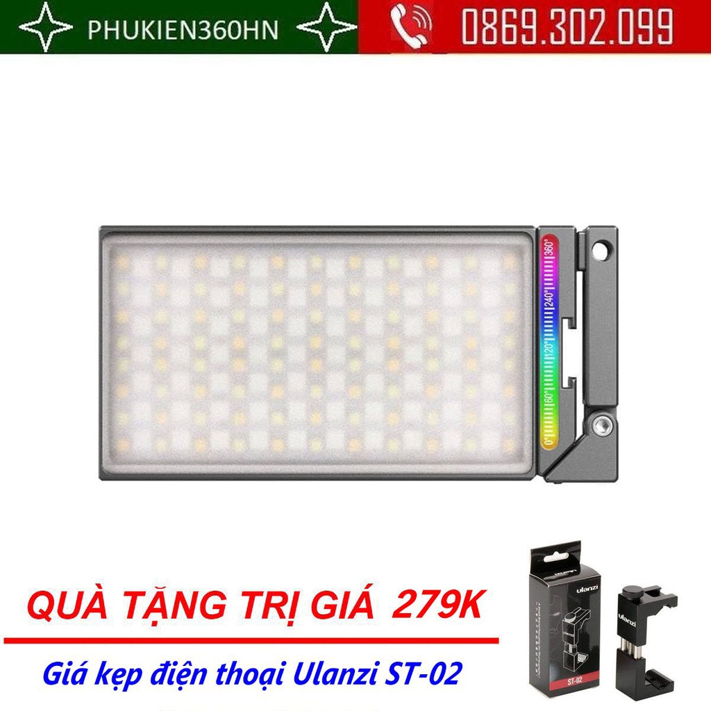 (QUÀ TẶNG 279K) Đèn máy ảnh LED ánh sáng video VIJIM Ulanzi R70 RGB với Magic Arm 360 ° 2700-8500K Đèn chụp ảnh di động