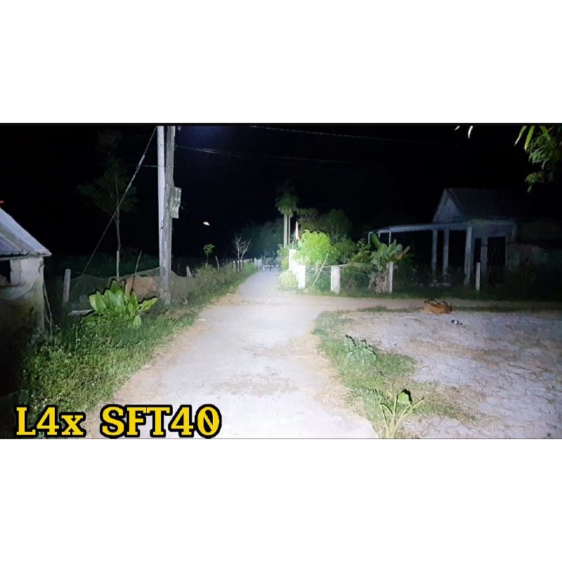 Đèn trợ sáng l4x SFT40/SS40 đủ công suất 60w quang thông 8000 lumen