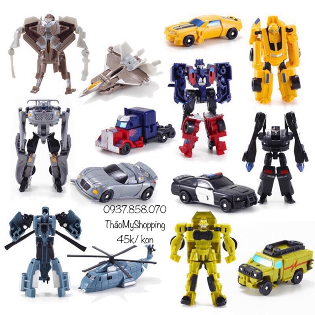 Xe ô tô đồ chơi biến hình robot Transformers