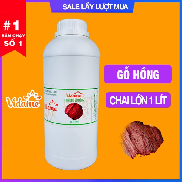 [TRỢ GIÁ] 1 Lít Gỗ Hồng VIDAME - HÀNG CÔNG TY nhập khẩu ẤN ĐỘ có kiểm định COA - Hương Gỗ Thơm, Khử Mùi, Xông Thơm Phòng