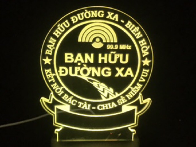 Đèn Led 3d Bạn Hữu Đường Xa 16 Màu Remote Điều Khiển - Quà tặng theo yêu cầu