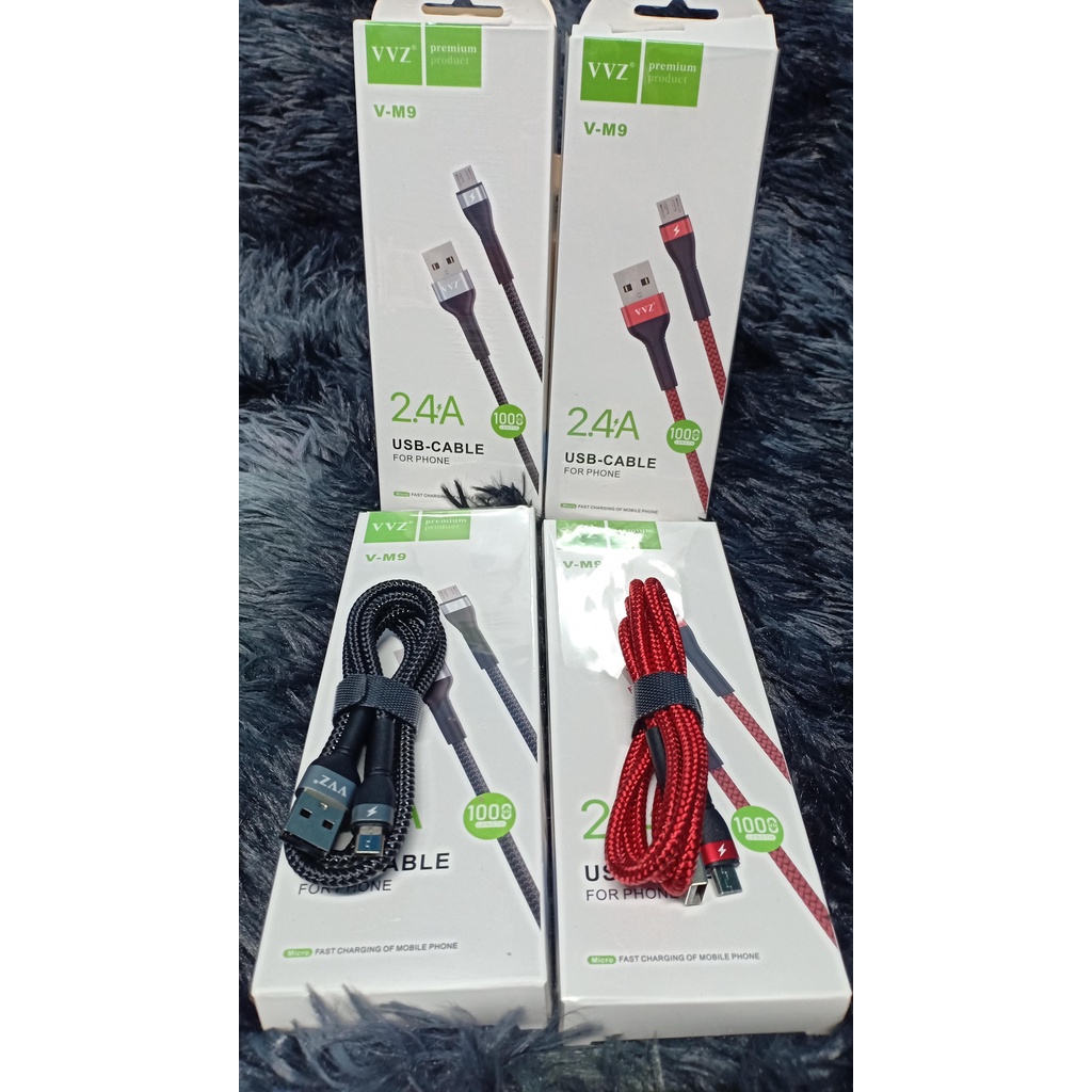 SIÊU RẺ  Cáp Micro USB 2A / 2.4A / 5A Chính Hãng VVZ 1M/ 1 mét - 2 mét