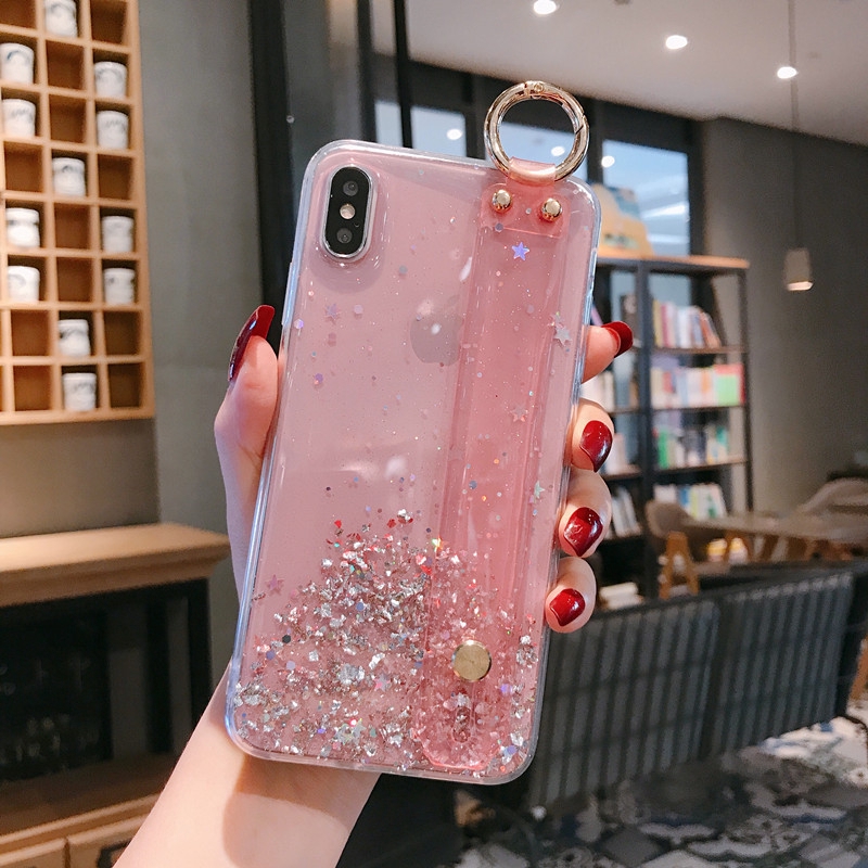 Ốp lưng TPU silicone chống sốc+dây đeo cho Redmi K40 K30 K20 Pro Xiaomi Mi 11 10T 9 8 8 SE A1 A2 A3 Lite 9T Max 2 Note 10 Pro F1 CC9E