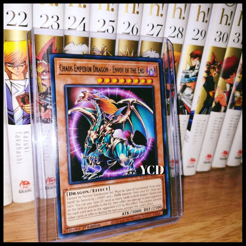 Thẻ bài Yugioh chính hãng Chaos Emperor Dragon – Envoy of the End – Rare