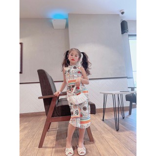 ĐIỆU CHẢNH SET CỔ YẾM LỤA BÉ GÁI