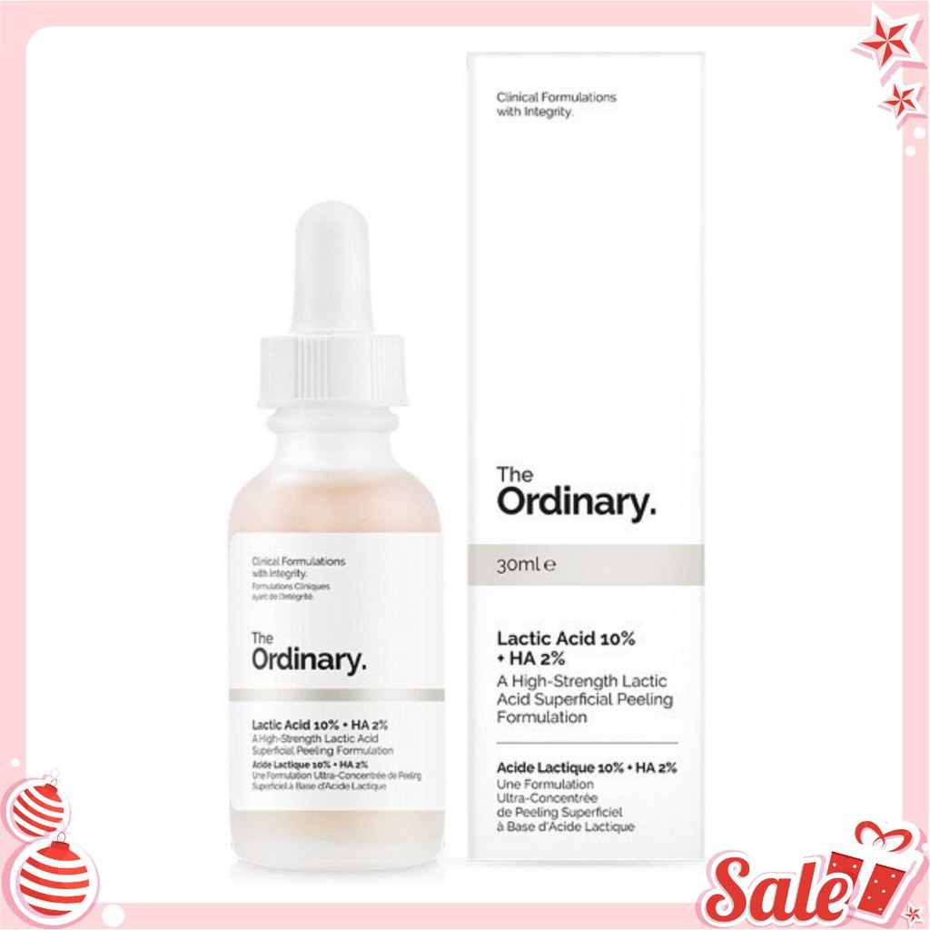 Tẩy da chết hóa học Lactic Acid + HA - The Ordinary [MUA THẢ GA]