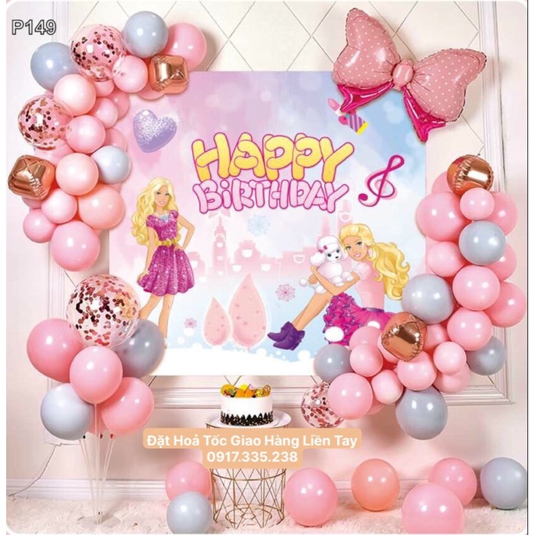 Set Bóng Công chúa Elsa Cả Bộ Backdrop