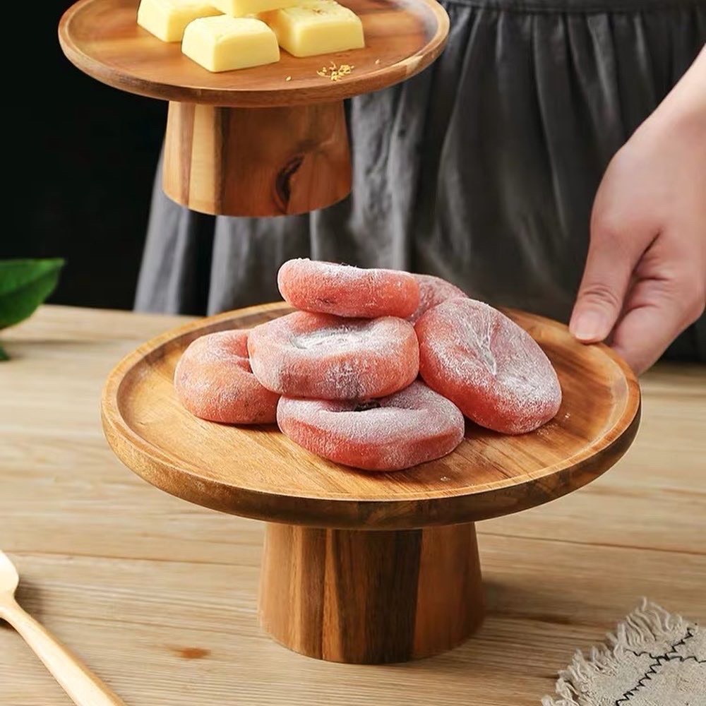 Đế đựng bánh bằng gỗ sồi - Cake Stand bằng gỗ sồi
