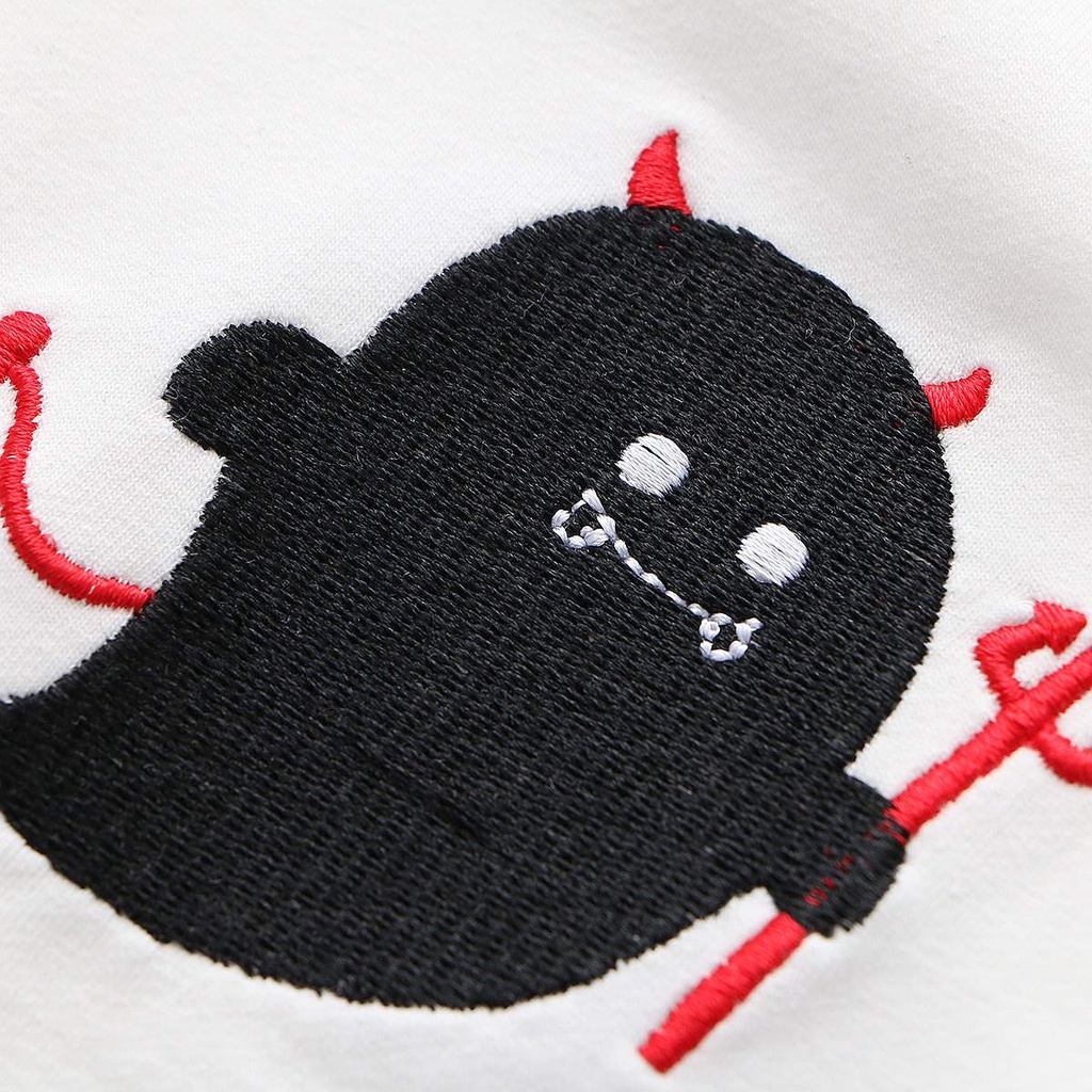 Áo hoodie unisex nam nữ mẫu ma có nón có sừng