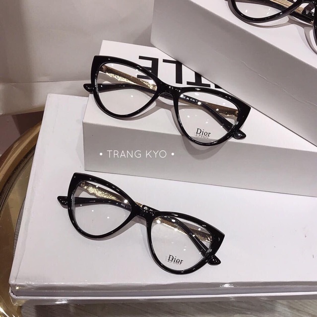 Kính nữ mắt mèo thời trang chống bụi, Gọng kính cận thời trang KM0992 - NhiNhi Shop