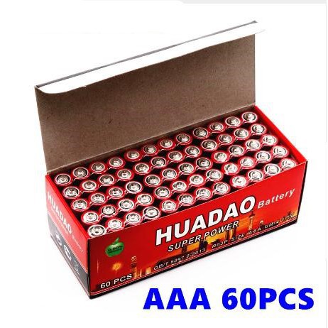Hộp 60 Viên Pin đũa AAA HUADAO loại rẻ dùng cho điều khiển