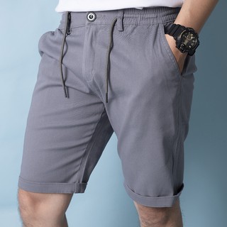 Quần short kaki Uni lưng thun co giãn ôm dáng
