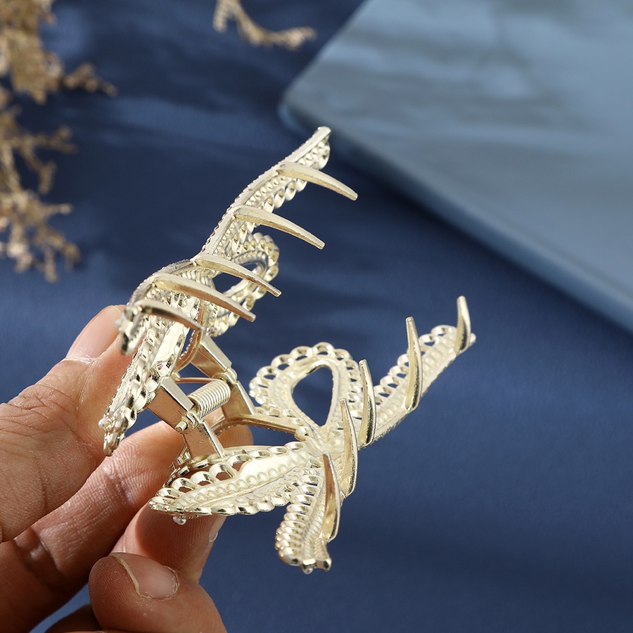 Kẹp Tóc Hợp Kim Đính Đá Và Ngọc Trai Nhân Tạo Thời Trang