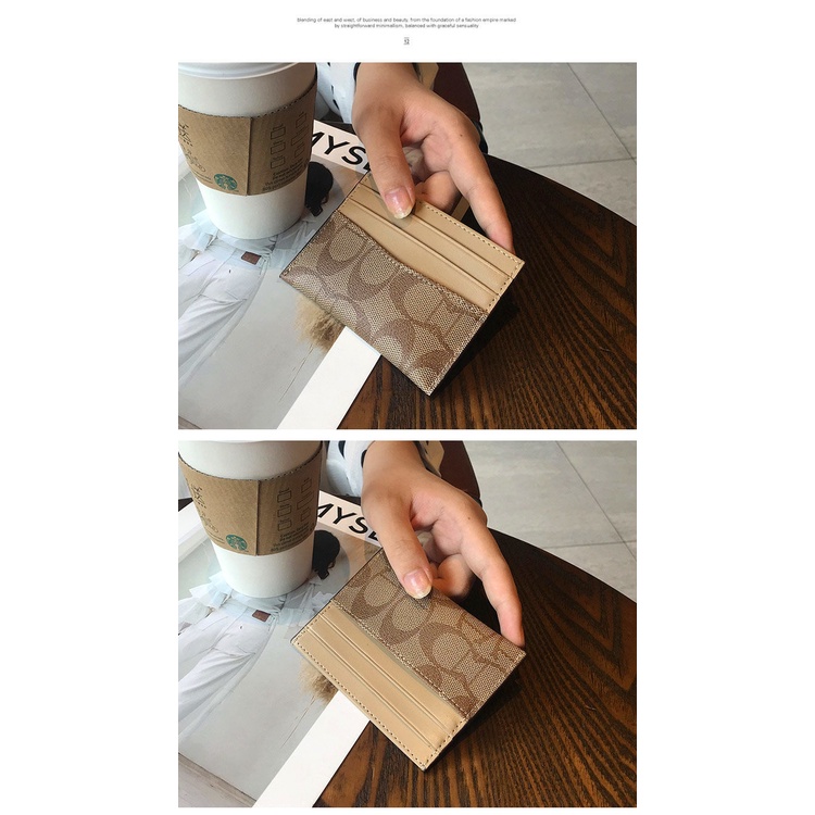 Ví Đựng Thẻ Bằng Da Bò Chất Lượng Cao Phong Cách Đơn Giản