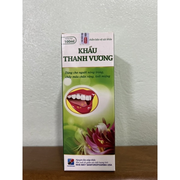 Khẩu thanh vương- không lo nhiệt miệng và viêm loét do nhiệt miệng