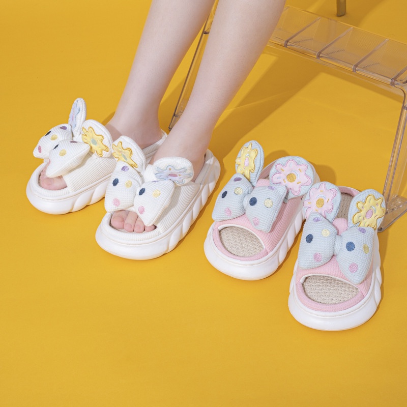 Dép Đi Trong Nhà Đế Dày Mềm Mại Thấm Hút Mồ Hôi