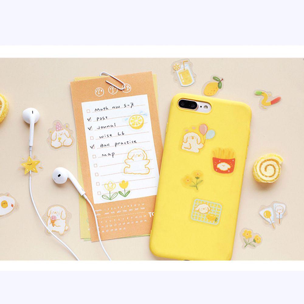 Nhãn Dán Trong Suốt Họa Tiết Động Vật Đáng Yêu Trang Trí Điện Thoại