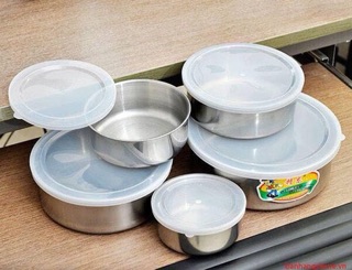Bộ 5 bát inox 1 lớp