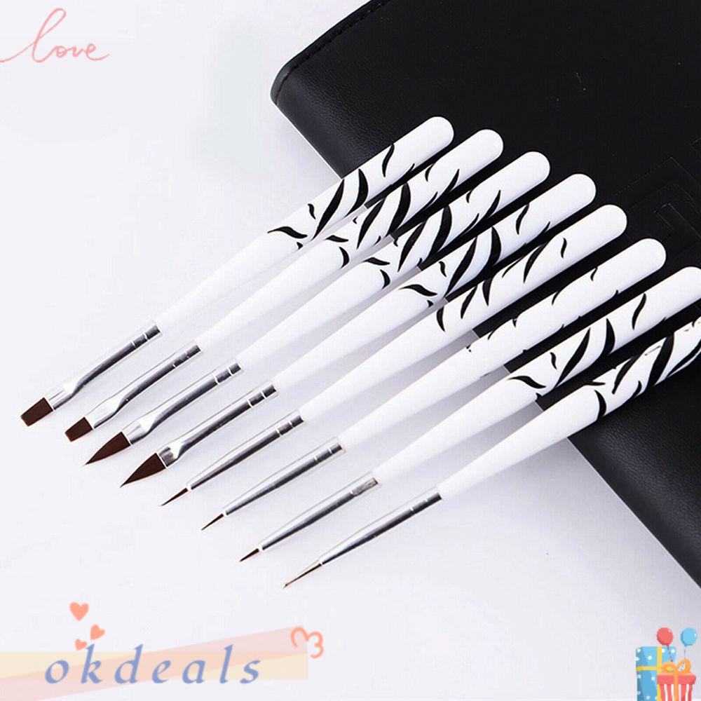 Set 8 Cọ Vẽ Móng Nghệ Thuật DIY Tiện Lợi