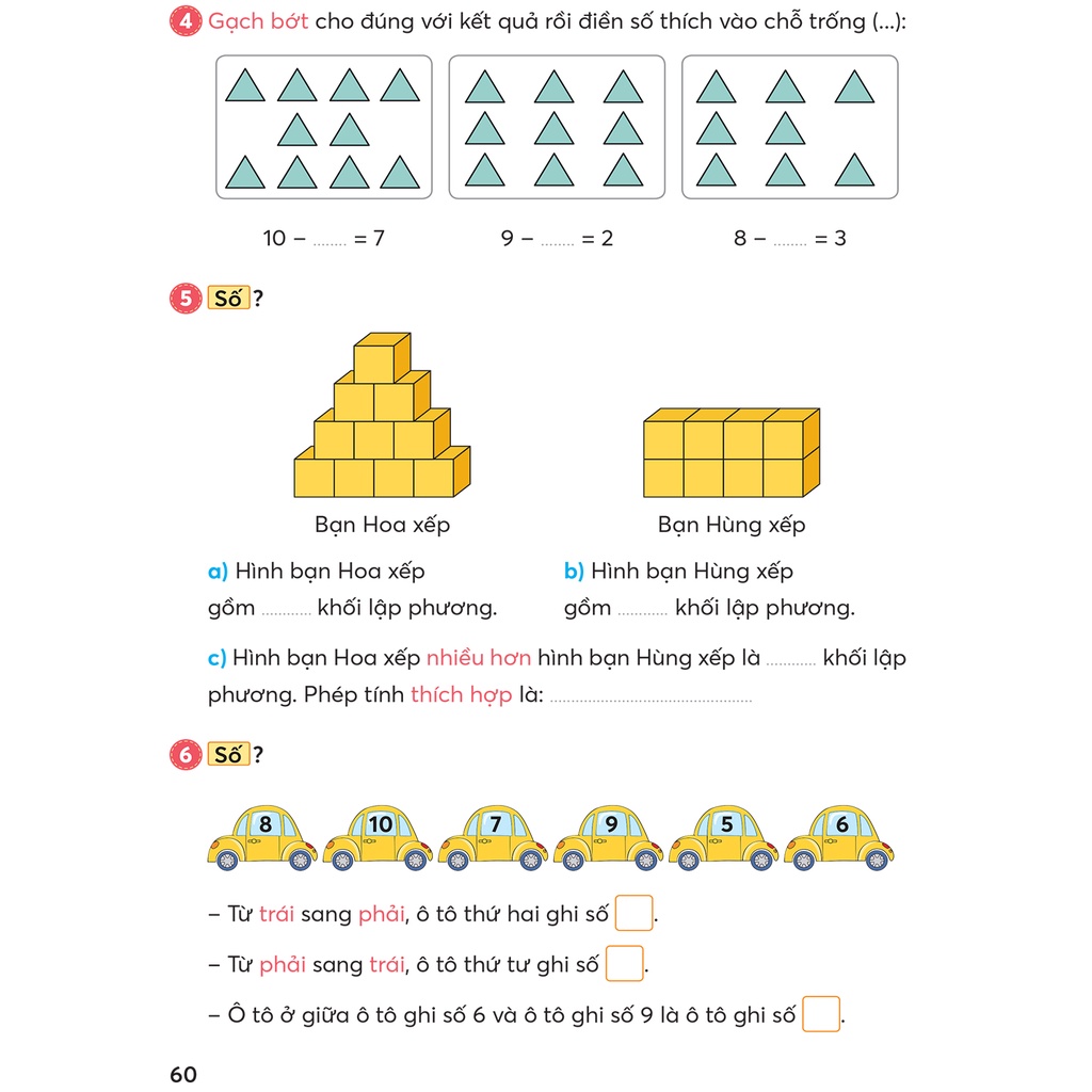 Sách – Bài tập Toán 1 tập 1 Phát triển năng lực