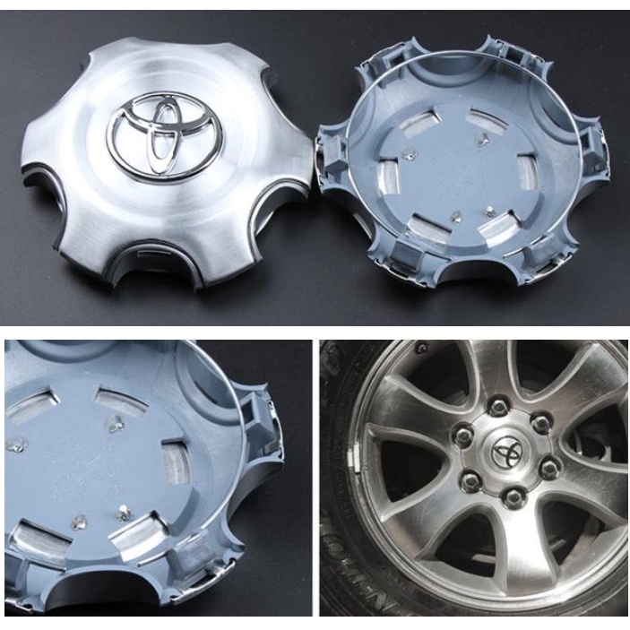 Logo chụp mâm, ốp lazang bánh sau xe ô tô Toyota Land Cruiser Prado Đời từ 2002-2012 TY-038