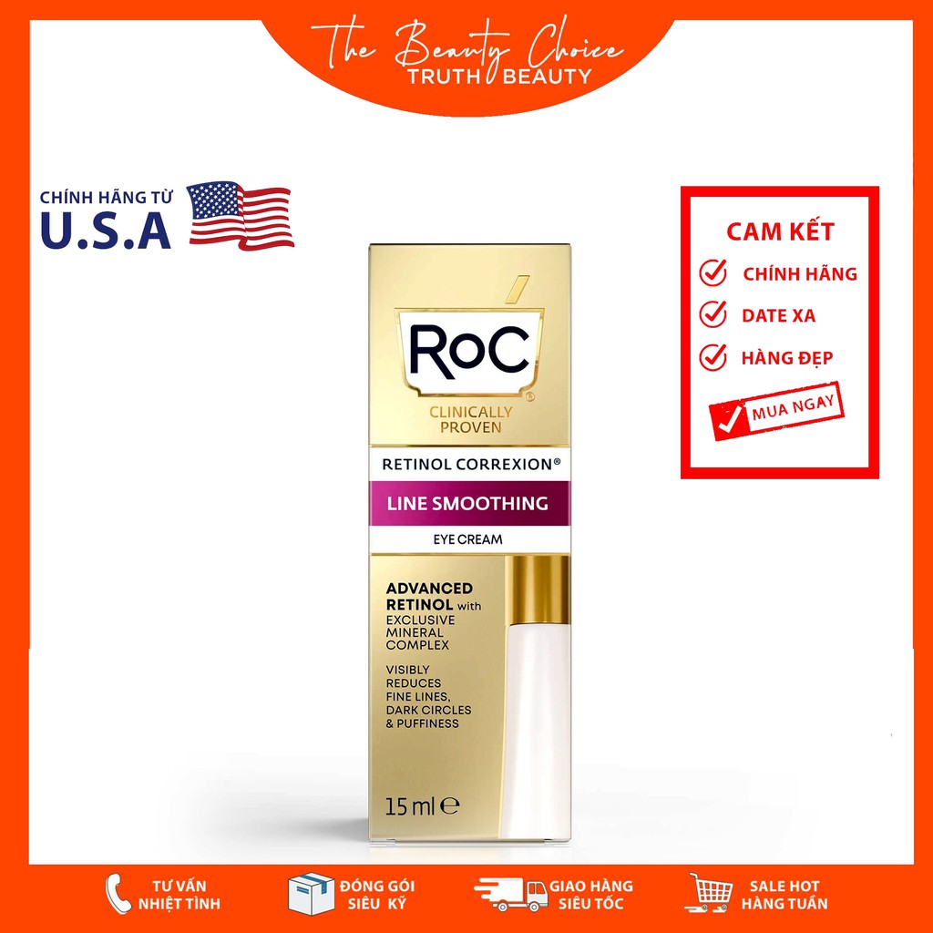 Kem dưỡng mắt RoC Retinol Correxion Eye Cream (15mL)