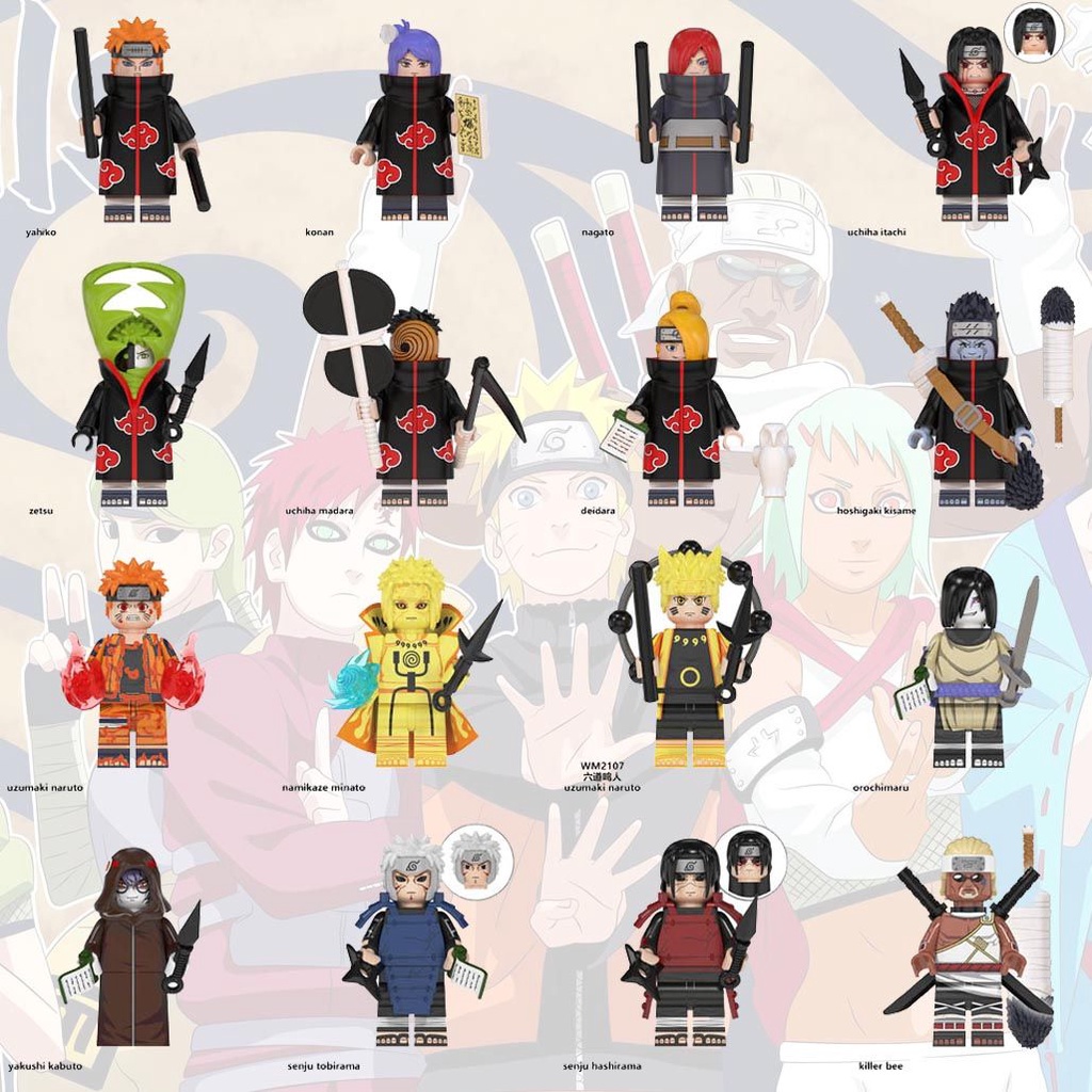 Bộ Đồ Chơi Mô Hình Nhân Vật Anime Naruto Cho Trẻ Em