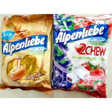 gói kẹo Alpenliebe cứng và chew 2in1