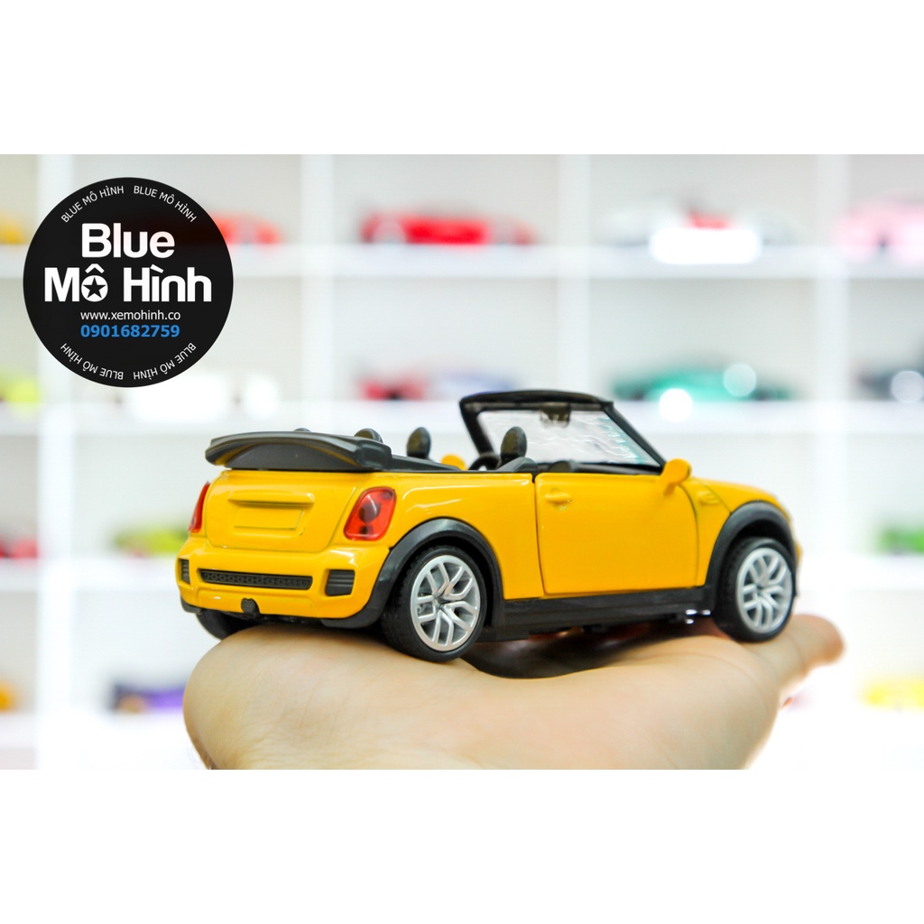 Blue mô hình | Mô hình xe mui trần sedan Mini Cooper 1:36