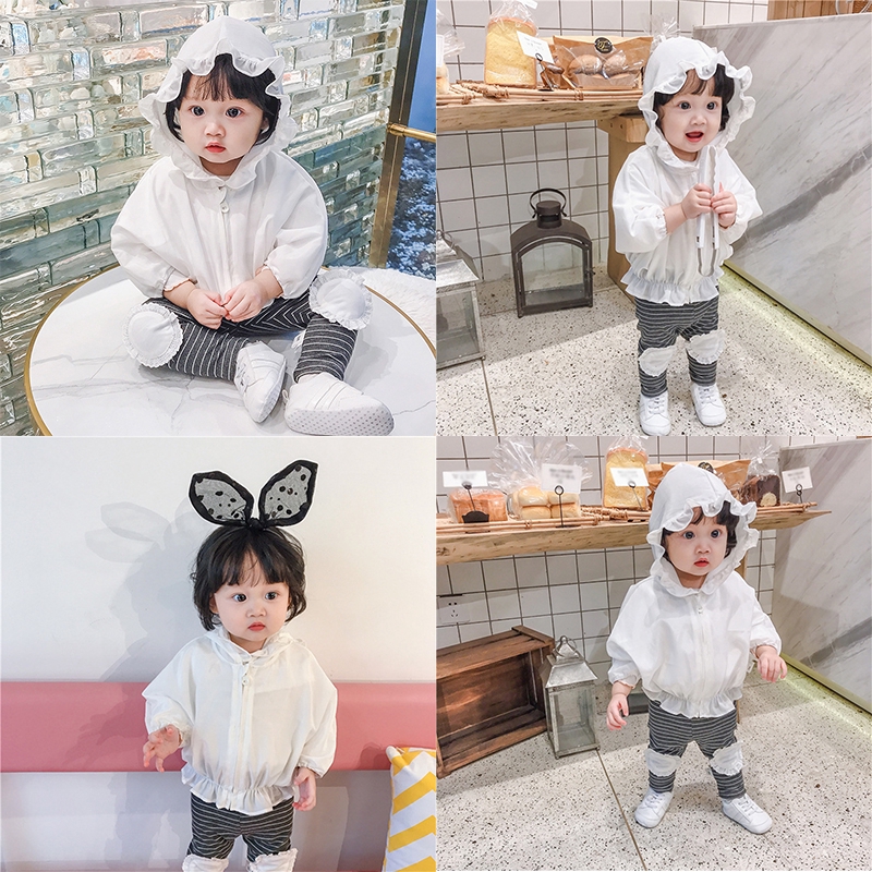 Áo khoác chống nắng thiết kế dễ thương cho bé gái