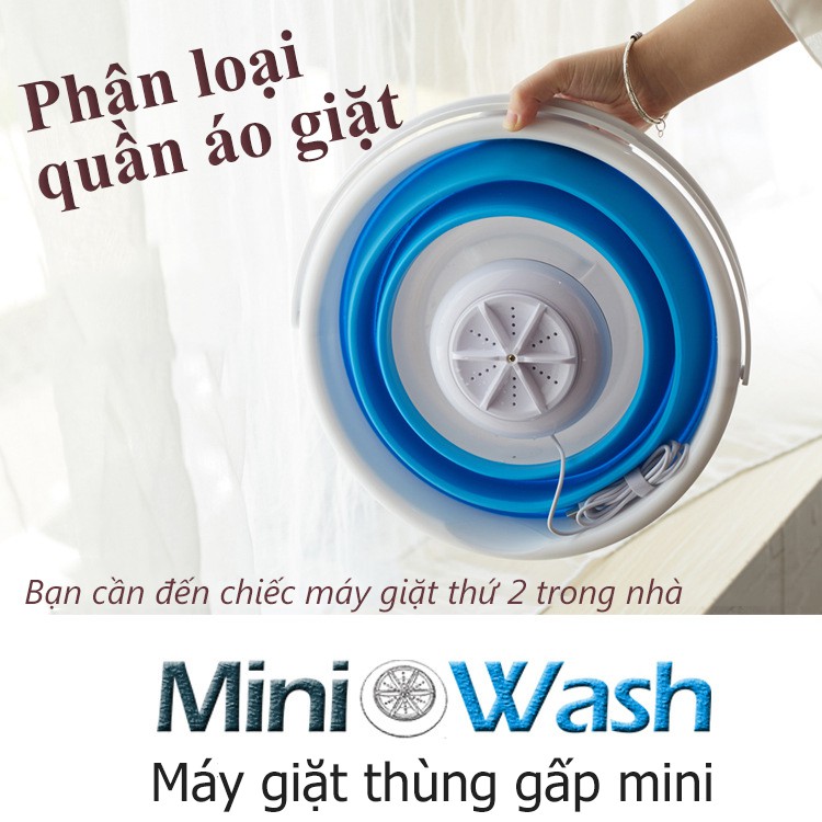 Thùng giặt máy giặt mini có thể gấp gọn tua bin xoáy tiếng ồn thấp máy giặt cỡ nhỏ mini OT23