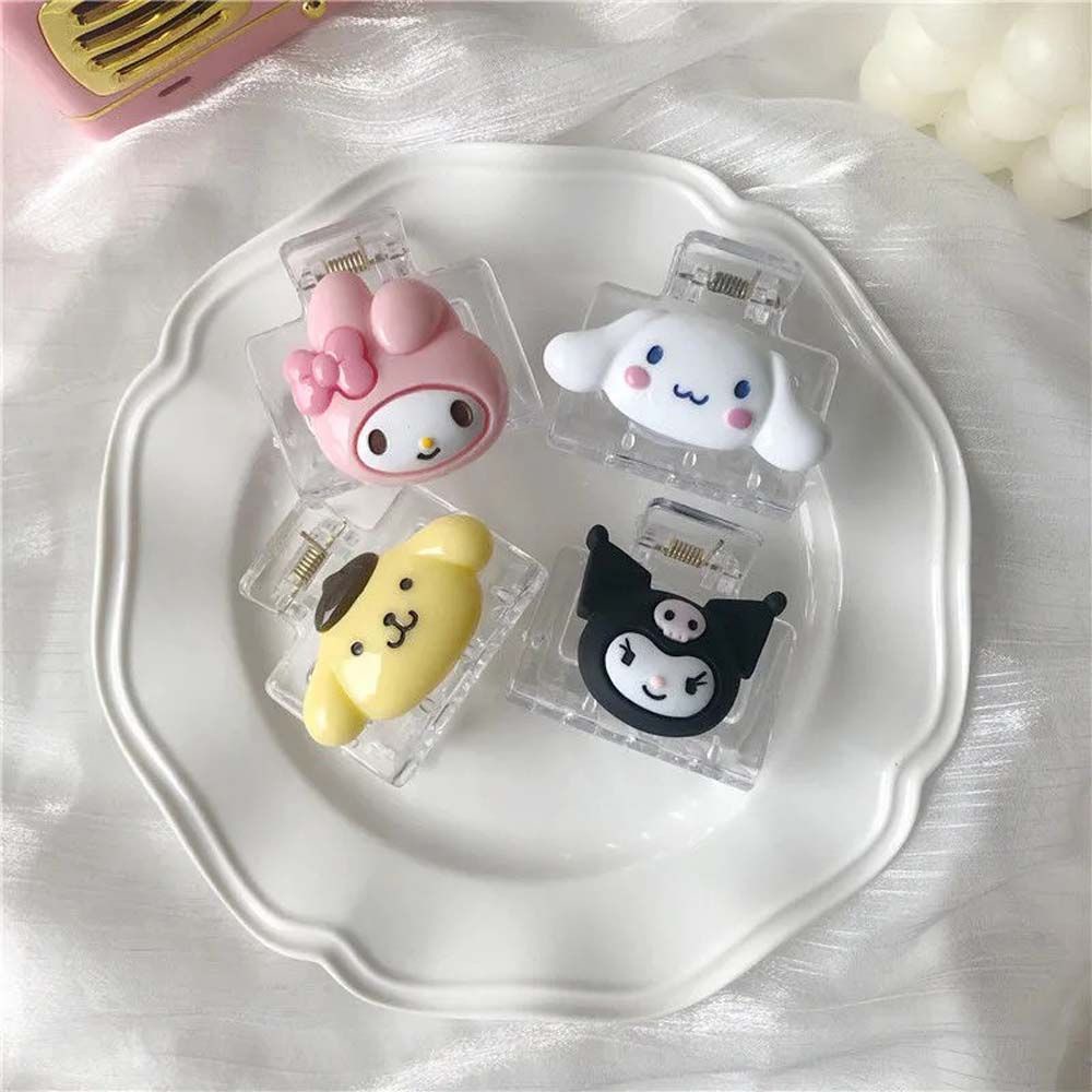 Kẹp Tóc Trong Suốt Họa Tiết Hoạt Hình Phong Cách Lolita Nhật Bản Cho Nữ