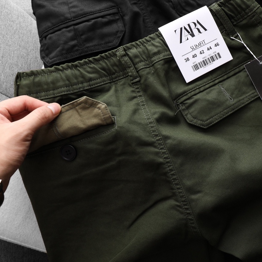Quần Jogger Nam Kaki Túi Hộp Lưng Thun Dây Rút Ống Túm Gam Màu Trung Tính Form Chuẩn XK - 3 Màu || ZR